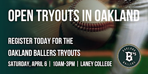 Open Tryouts in Oakland | Laney College Baseball Field, Oakland, CA, USA