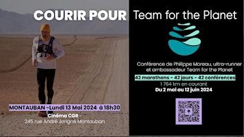 Courir pour Team For The Planet - Montauban | CINÉMA CGR Montauban