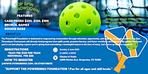 Top Spin Throwdown Fundraising Tournament Event | Chicken N Pickle - Grapevine