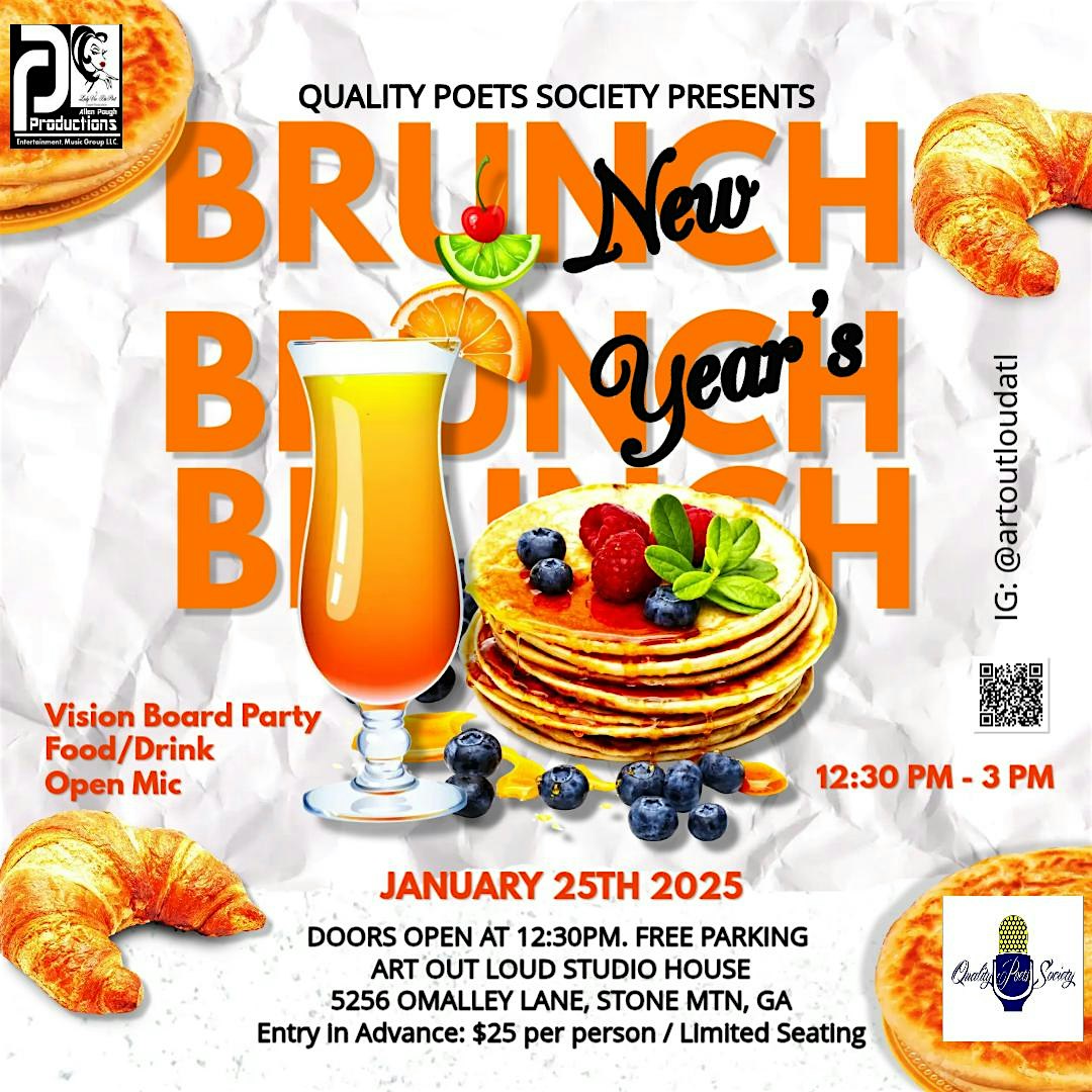 Quality Poets Society presents: New Year's Brunch & Open Mic | Art Out Loud Studio House