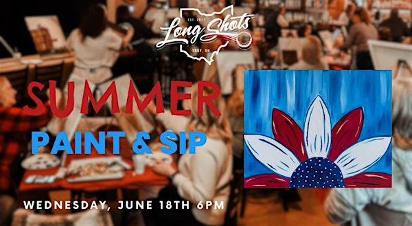 Summer Paint & Sip! | Long Shots Restaurant & Driving Range