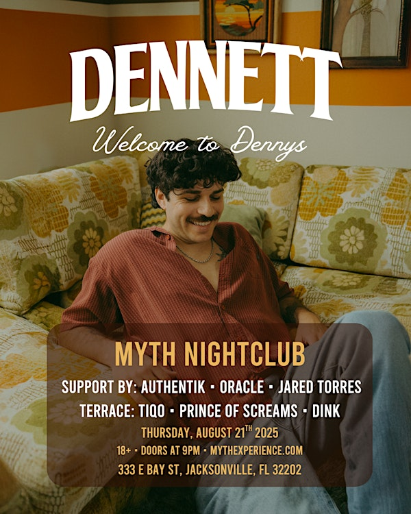 Electronic Thursdays Presents: DENNETT at Myth Nightclub | 8.21.25 | Myth Nightclub | Element Bistro & Craft Bar