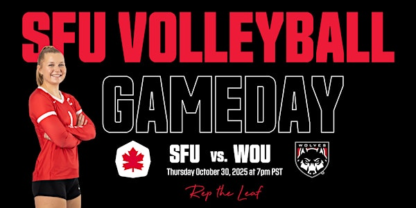 SFU Volleyball vs. Western Oregon University | West Gym