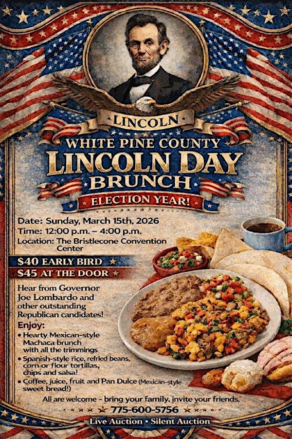 White Pine County Republican Central Committee Lincoln Day Brunch | Bristlecone Convention Center