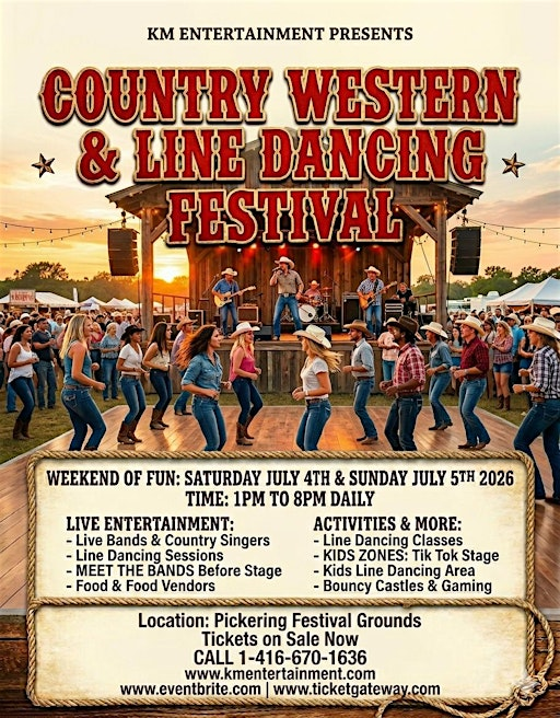 Country Western Music & Line Dancing | Ontario 7 & Westney Road North