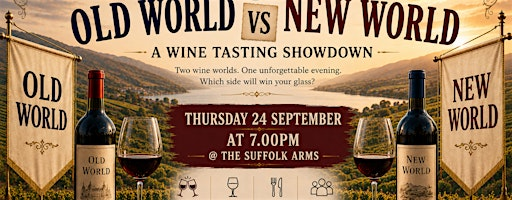 Old World Vs New World Wine Tasting | The Suffolk Arms