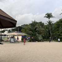 sunset at Sentosa Siloso beach singapore 