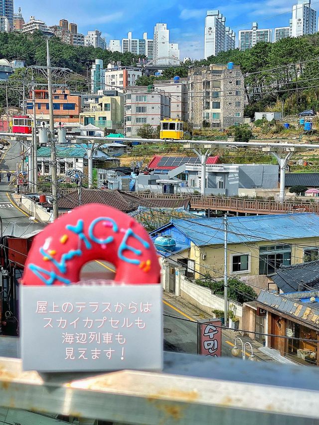【釜山】海辺で食べる可愛い美味しいドーナツ🍩