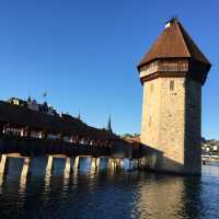 Stunning medieval architecture by the lake