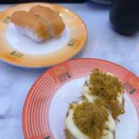 Affordable Sushi($1.10+)satisfy sushi craving