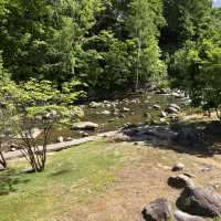 散策路が楽しい、定山渓二見公園