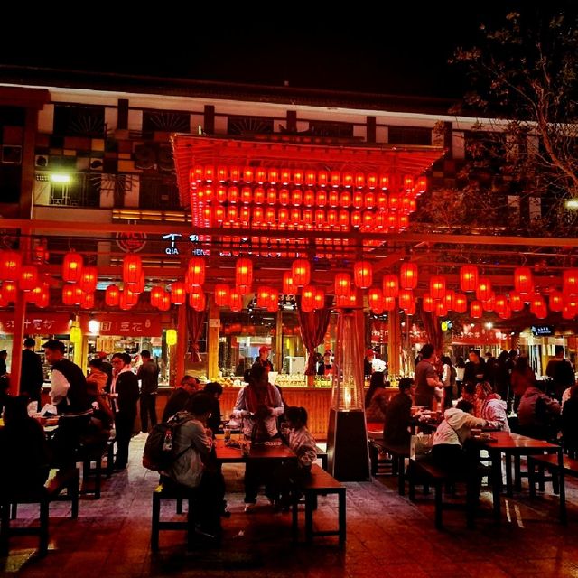 Beautiful Night Market in Dunhuang