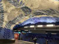 大型藝術壁畫盡在斯德哥爾摩地鐵站T-Centralen