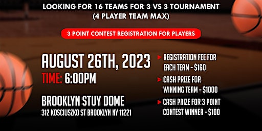 OAN Presents: 3 V 3 Cash Prize Basketball tournament | Brooklyn Stuy Dome Powered by Game Over