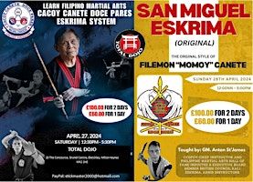 Two Day Eskrima Seminar | TOTAL DOJO