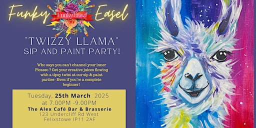 The Funky Easel Sip & Paint: The Alex in Felixstowe, Suffolk | The Alex Café Bar & Brasserie