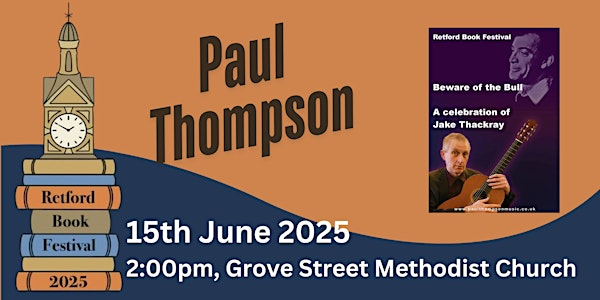 Paul Thompson, Singer & Author | Grove Street Methodist Church