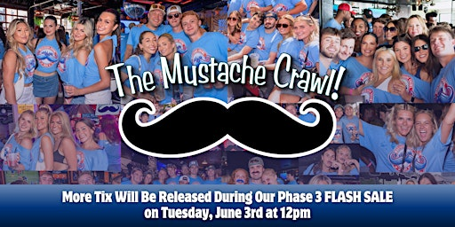 The Mustache Crawl - PHASE 3 FLASH SALE Tuesday, June 3rd at 12pm CT | Wrigleyville's Best Bars TBA