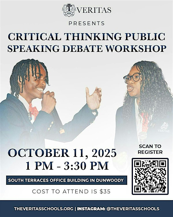 Veritas Public Speaking, Critical Thinking & Debate Workshop! | Terraces South