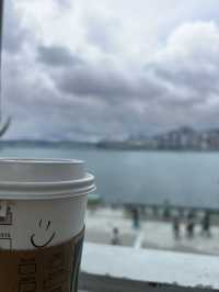 🥰對住無敵海景悠閒嘆咖啡☕️
