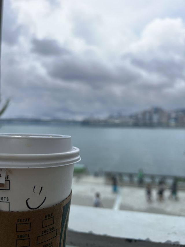 🥰對住無敵海景悠閒嘆咖啡☕️