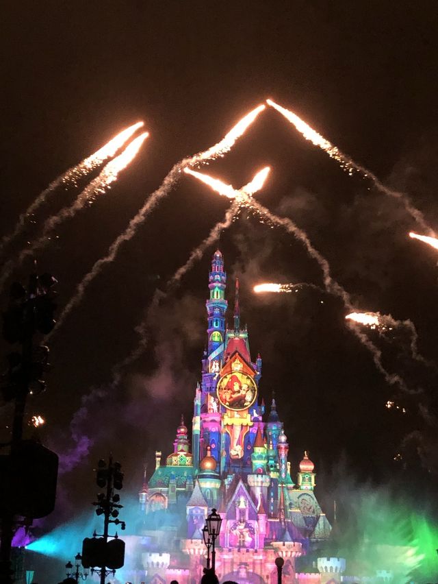 香港迪士尼城堡🏰煙花匯演返嚟啦