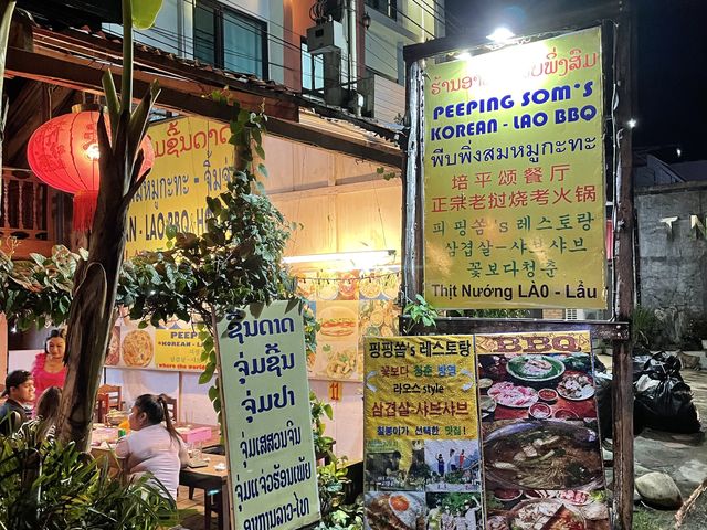 Peeping Som's ร้านหมูกระทะที่วังเวียง อร่อยบอกต่อ