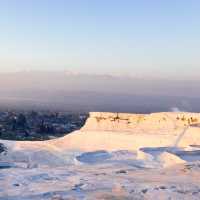 【土耳其 愛琴海】超夢幻世界遺產棉花堡 巴穆卡麗PAMUKKALE 冰雪溫泉聖地