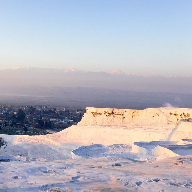 【土耳其 愛琴海】超夢幻世界遺產棉花堡 巴穆卡麗PAMUKKALE 冰雪溫泉聖地