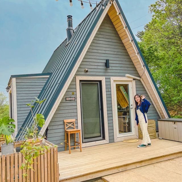울산 캠핑느낌의 감성숙소, 세모집🏠