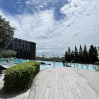 The 4 pools at Village Hotel Sentosa