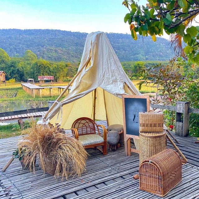 ภูเรือ เรือนไม้ รีสอร์ท ที่พักบรรยากาศดี วิวทุ่งนา