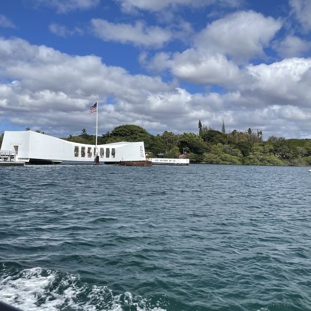 paying our respects at Pearl Harbour