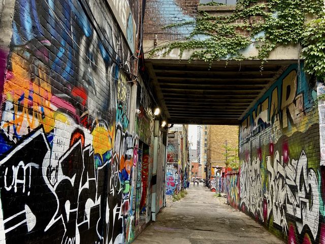 Graffiti Alley at Downtown Toronto