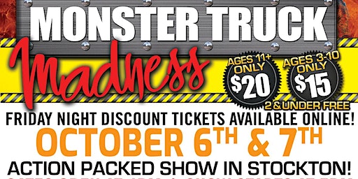Monster Truck Madness - San Joaquin County Fairgrounds Oct 6 & 7, 2023 (Stockton) | San Joaquin County Fairgrounds