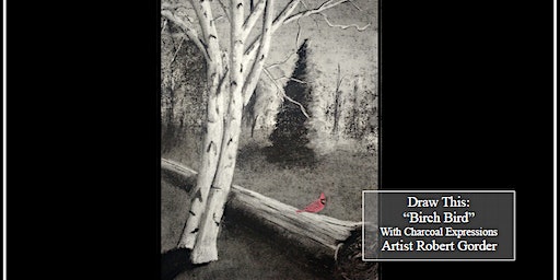 Charcoal Drawing Event "BirchBird" in Custer | Ellis Inn