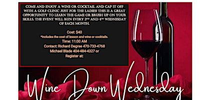 Golf Wine Down Wednesday's Lady Clinic | Mystery Valley Golf Club