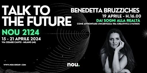 "DAI SOGNI ALLA REALTÀ: LA VIA CREATIVA" un talk di BENEDETTA BRUZZICHES | FERMATA TRAM VIA CESARE CANTÙ