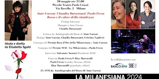 ROSSO È IL COLORE DELLA TIMIDEZZA | Piccolo Teatro Grassi