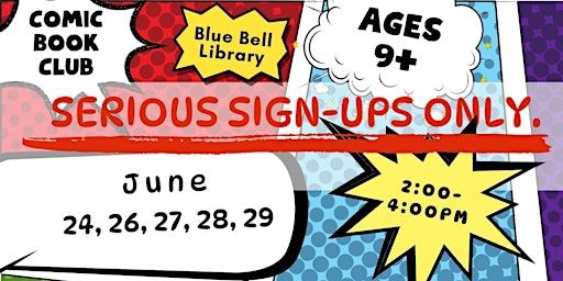 Comic Book Club | Wissahickon Valley Public Library