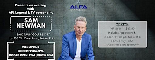 Sam Newman LIVE in Bunbury! | Mercure Bunbury Sanctuary Golf Resort
