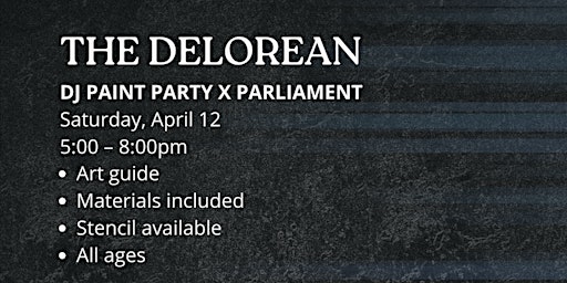 The Delorean Paint Party | Parliament Brewing Company