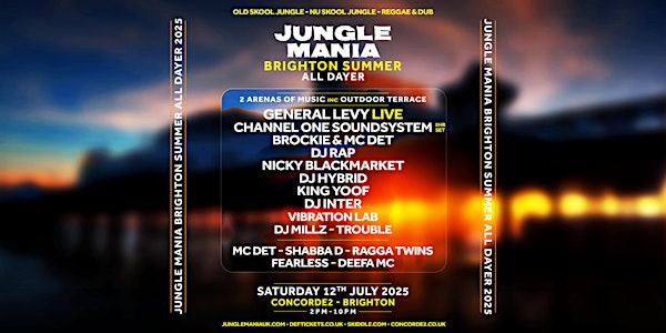 Jungle Mania Brighton | Summer All Dayer | Concorde 2