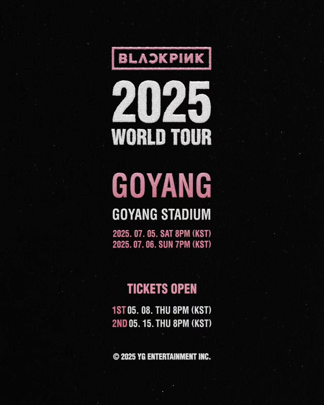 首爾 | BLACKPINK演唱會2025韓國站 | 高陽體育場