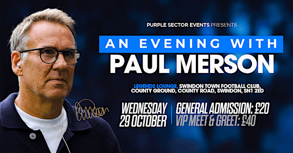 PAUL MERSON - England Legends | Swindon Town Football Club
