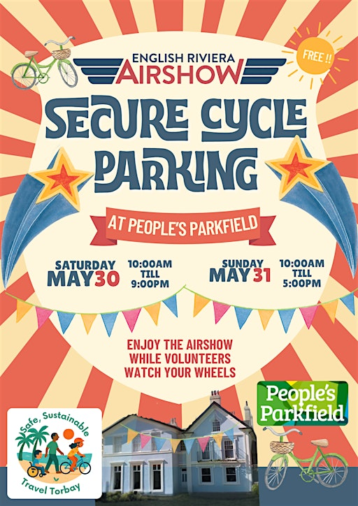 Secure Cycle Parking at the English Riviera Airshow | People's Parkfield Community Hub