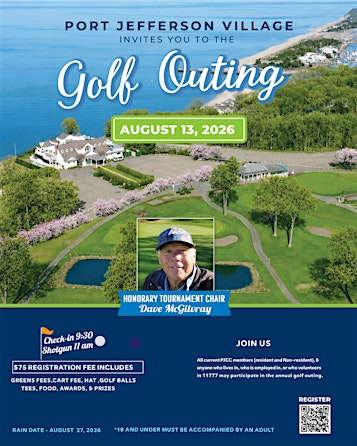 2026 Annual Golf Outing - Incorporated Village of Port Jefferson | Port Jefferson Country Club