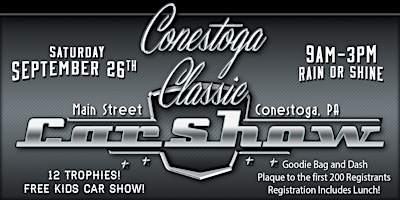 12th Annual Conestoga Car Show | Conestoga Volunteer Fire Company - Station 53