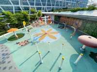 Water play theme park playground in a mall