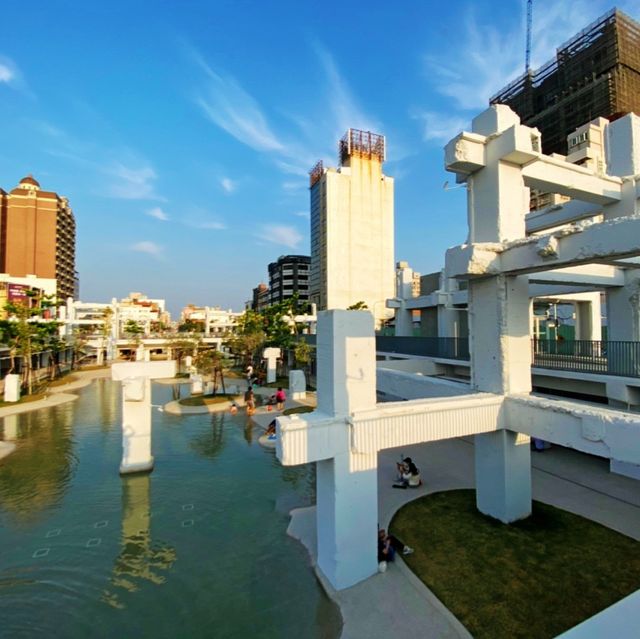 [台南景點]2020台南最新打卡地標的親水公園~河樂廣場